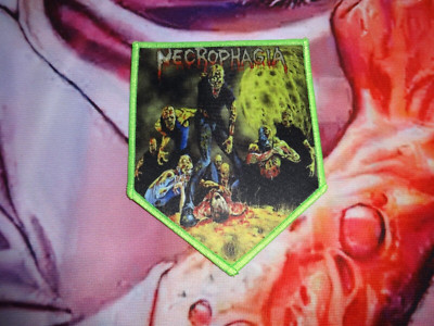 Necrophagia Shield Patch Death Metal Impetigo **