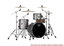 Mapex Saturn Evolution Hybrid Gun Metal Lacquer 20x16,12x8,14x14 Drums | Shells