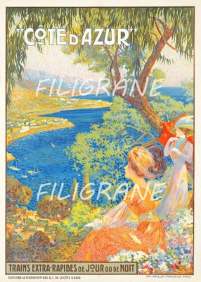 L'ete sur la Cote d'Azur - Gallery Retro | Buy Fine Art Prints | Vintage Posters