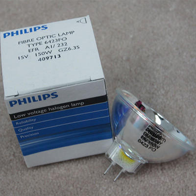 PHILIPS 6423FO FIBRE Optic Lamp 15V150W GZ6.35 Endoscope Lamp Gastroscope Bulb