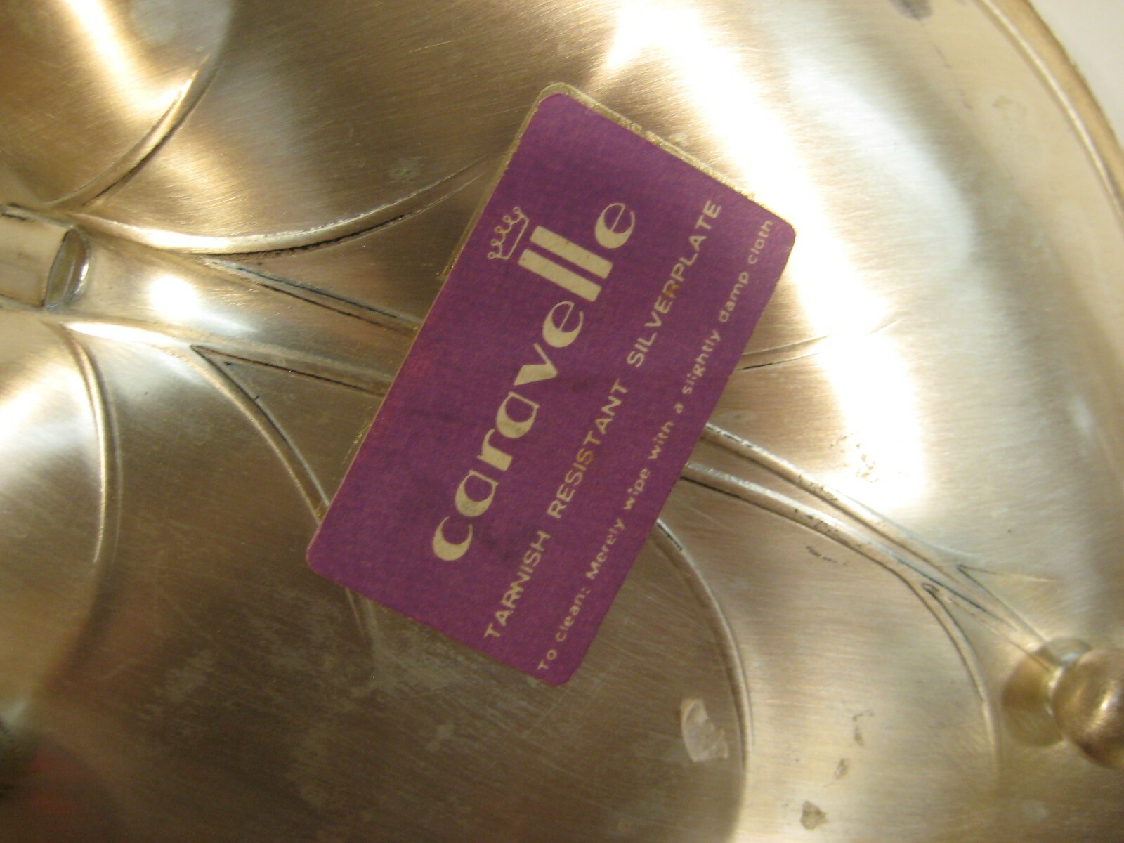 Hoka Caravelle Tarnish Resistant Silverplate Plated Footed Leaf Tray Candy Dish thumbnail 4