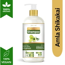 Amla Shikakai Organic Shampoo for Dry Damaged Hair Paraben & Sulfate Free 300ml