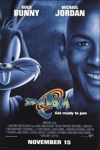 space jam 1996 27x41 orig movie poster fff-65947 rolled fine