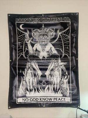 Born Scum Clothing Co Graphic Vinyl Banner