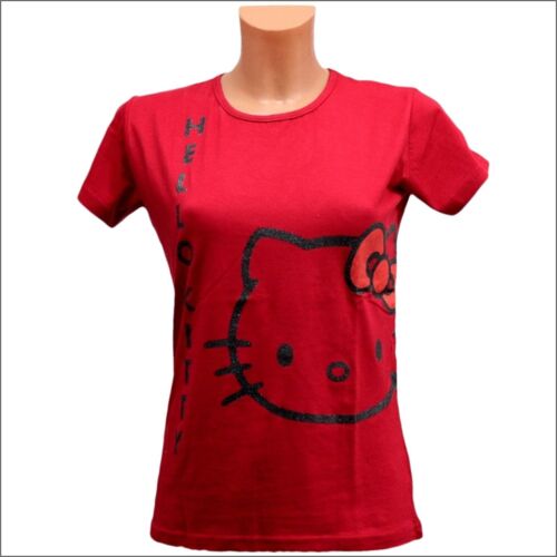 Mädchen T-Shirt Gr. 164, 176, Glitzer Druck, Baumwolle, rot, neu - Bild 1 von 2