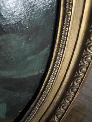 18th Century Circle PORTRAIT OF A WOMAN by Camauër? Oil PARIS French School Oval - Picture 14 of 21