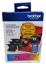 Brother LC71CL Multipack Original MFC-J280W/MFC-J425W/MFC-J430W [ Kit 3 Ink