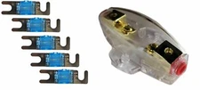 IMC Audio 15 Amp Mini ANL Fuseholder Fuse holder 4 6 8 Gauge Car Audio Gold