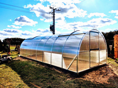 Robustes Polycarbonat Gewächshaus  LIDER 3x12m  4mm Stärke 30qm EU Produkt