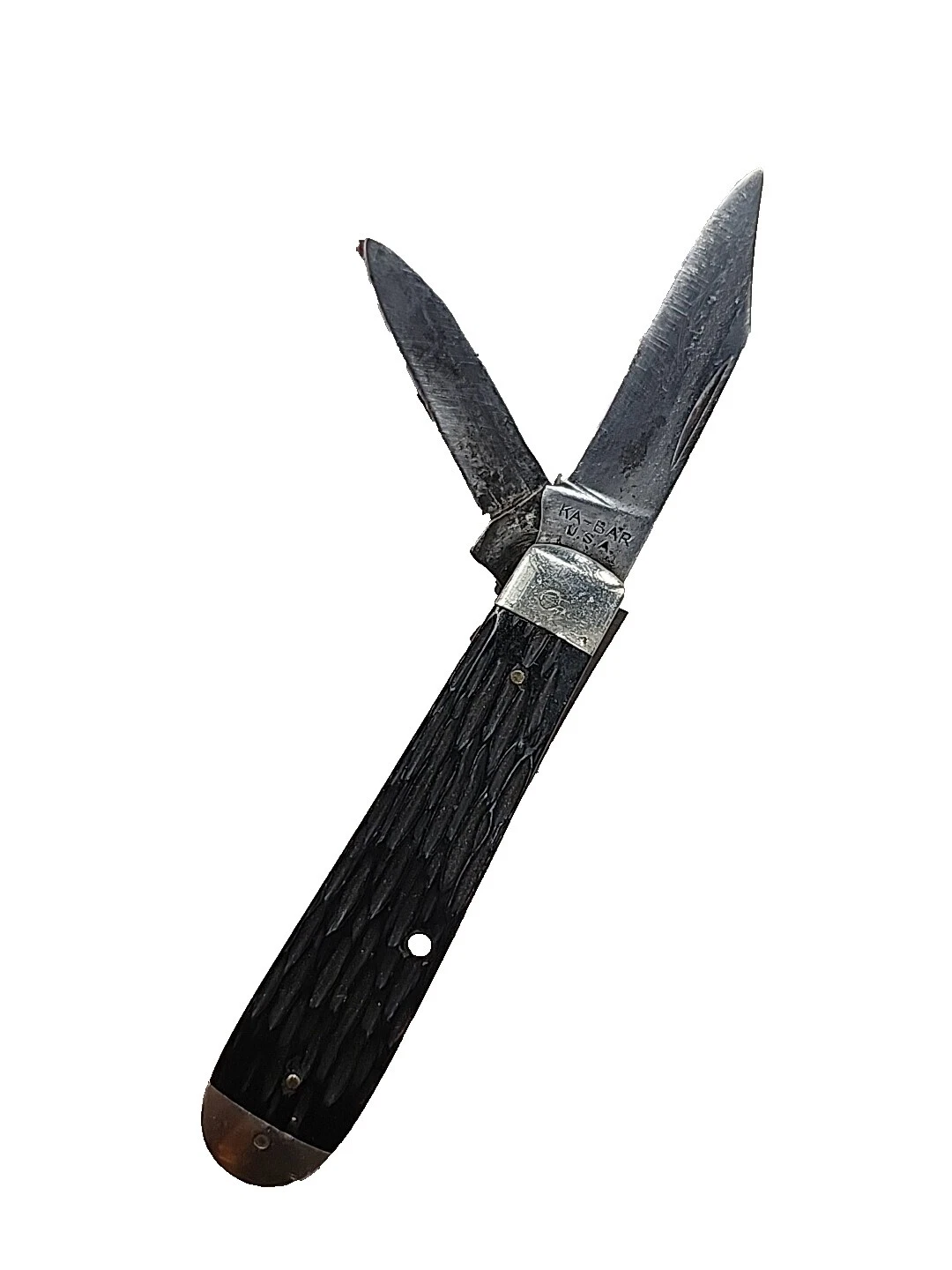 Hoja de acero al carbono KA-BAR mango de Hueso de colección de cuchillos, espadas, Blades, armaduras y accesorios