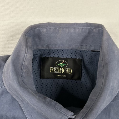 Redhead Vintage Hemd Herren L bestickt Fliegenfischen Hemd Outdoor Vent robust - Bild 4 von 7