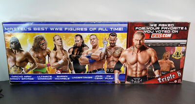 WWE Fan Favorites Set CM PUNK CENA TRIPLE UNDERTAKER WARRIOR HBK