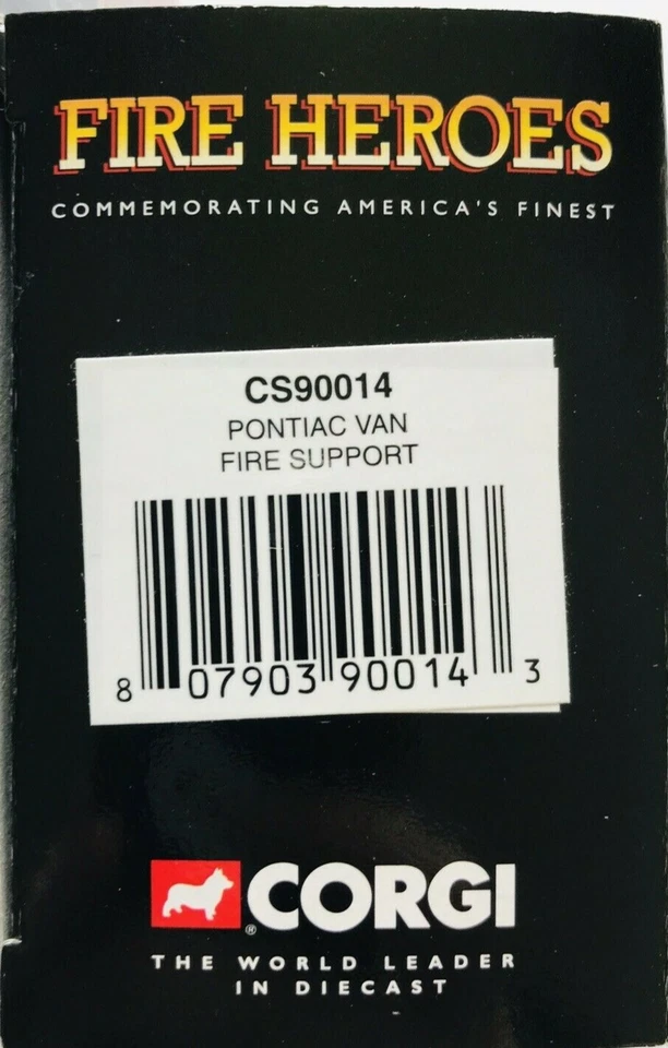 CORGI-SHOWCASE COLLECTION-FIRE HEROES-PONTIAC VAN-NEWARK F.D.CS90014-2002 - Image 3 of 4