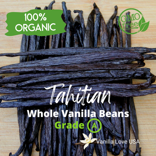 1 Tahitian Grade A Prime Vanilla Bean – Whole, Gourmet, All-Natural For Baking & Cooking