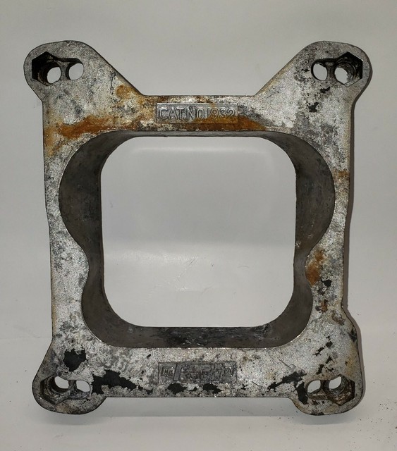 MR. GASKET CARBURETOR SPACER OPEN CENTER ALUMINUM 3/4" 1932 Spread