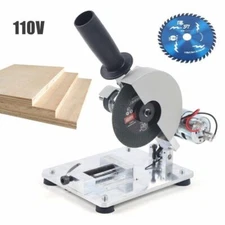 Mini Table Saw,4" 0-45° Miter Saw,Portable Small Hobby Chop Saw Cutting Machine