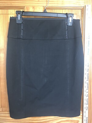 Express Design Studio Skirt Women's Size 6 Black Sexy Career Pencil Rockabilly 