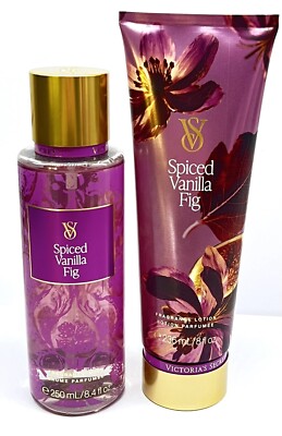  Victoria's Secret Fragrance Mist & Lotion SPICED VANILLA FIG New  