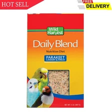 Wild Harvest Daily Blend for Parakeet, Canary, Finch & Small Birds 2lb