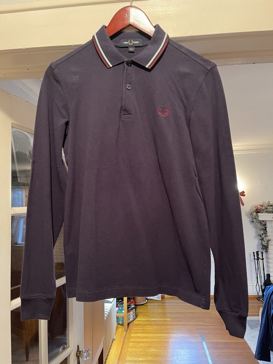 FRED PERRY ORIGINAL CLASSIC MEN CASUAL LONG SLEEVE L/S POLO