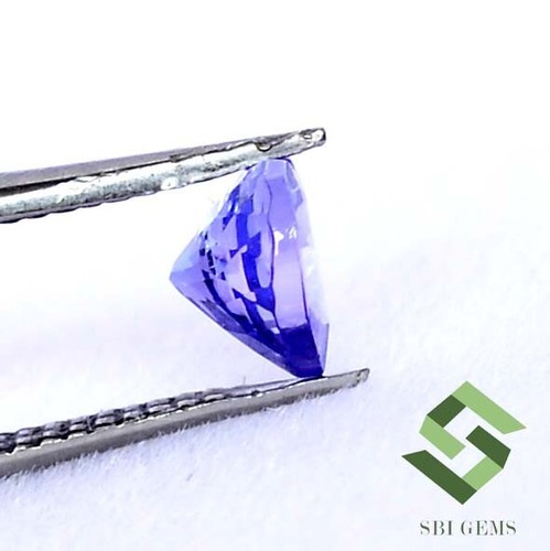 Certified Natural Tanzanite Heart Shape Cut 5x5 mm 0.55 CTS Faceted Loose Gems - Picture 3 of 6