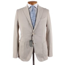 Boglioli NWT Sport Coat / K Jacket Size 48R 38R US In Tan Cotton Blend