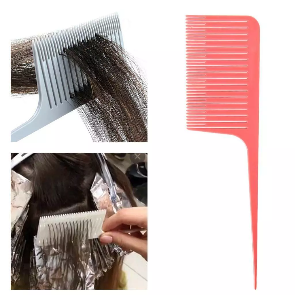 Using a comb to highlight hair outlet