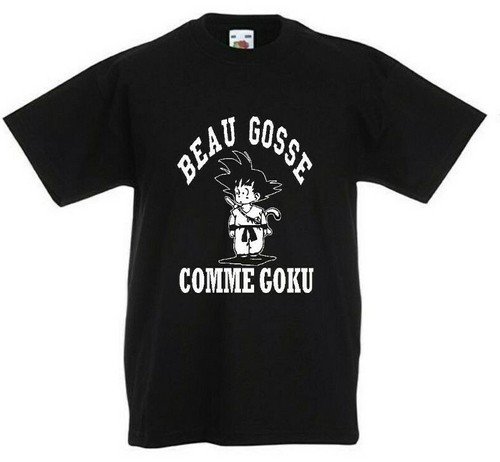 T-SHIRT UNISEXE BEAU GOSSE COMME GOKU MANGA PARODIE ANNIVERSAIRE CADEAU - Imagen 4 de 5