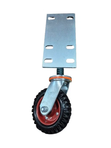 Swing Gates Silver Gate Wheel Wheels Rotation Spring Loaded Bracket Casters - Picture 4 of 17
