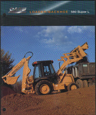 CASE "580 Super L" Loader Backhoe Brochure Leaflet