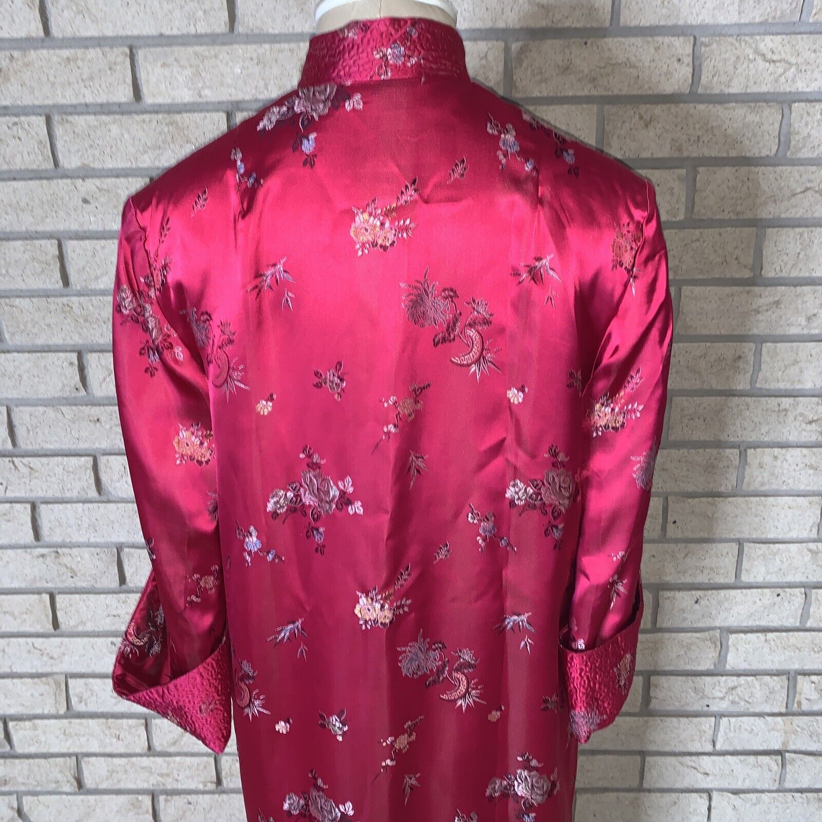 Vintage Peony Brand Shanghai China Silk Kimono Li… - image 13