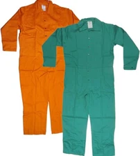 Condor Flame Resistant Green Orange Coveralls Welding Jumpsuit 100% Cotton 3XL L