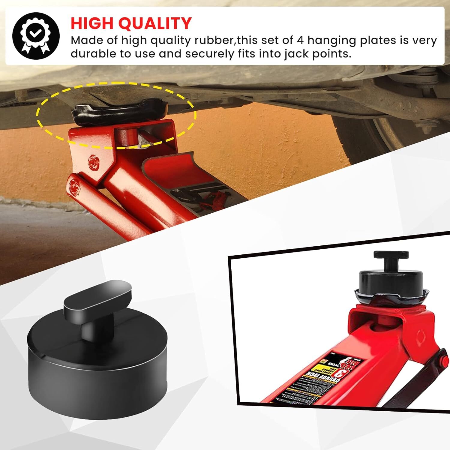 4 Pcs Rubber Jack Pucks Jacking Lift Pad for Chevrolet Corvette C5 C6 C7 GS Z