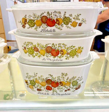 Rare Corning Ware  “Spice of Life” L’Echalote, La Marjolaino Casserole set
