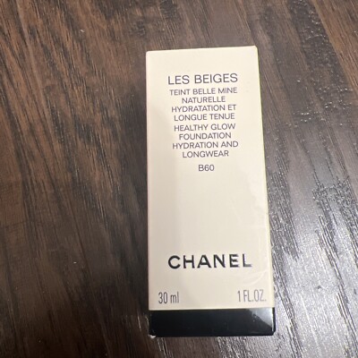 CHANEL LES BEIGES Healthy Glow Foundation Hydration and Longwear B60. 30ml. BNIB