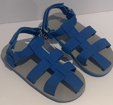 Toddler Boys' Slip-On Sandals Size 11/12 Blue Gray - Zac Evan