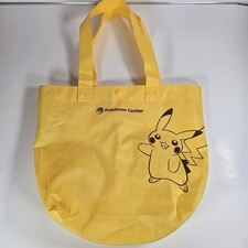 Pokemon Center Japan Pikachu Yellow Reusable Tote Bag 2021 Nintendo 13"