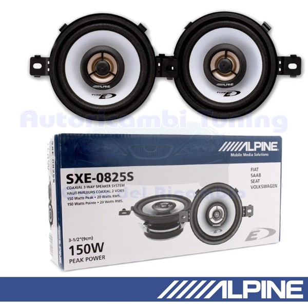 Alpine SXE-0825S Koaxial 2-Wege Lautsprecher Kit 9Cm 150W-image
