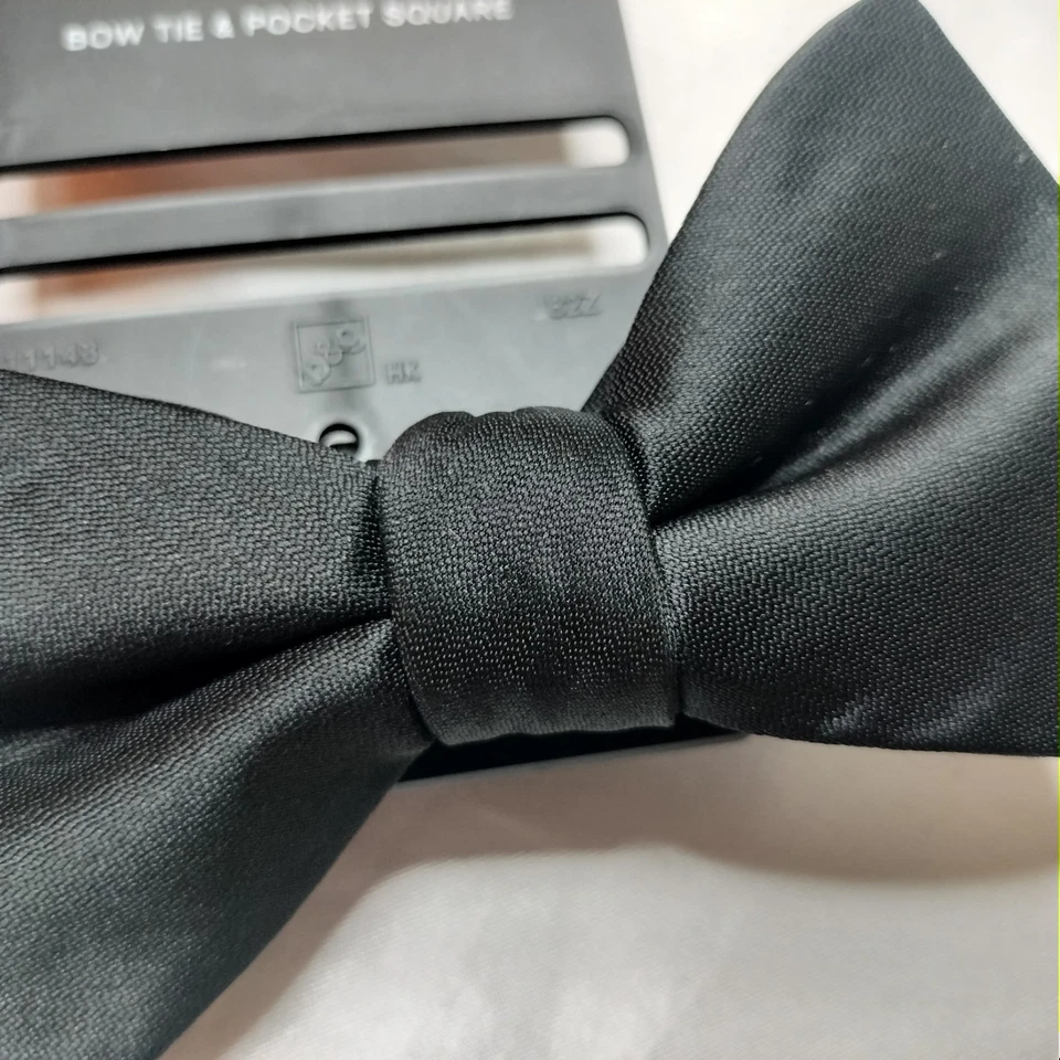 ALFANI 男式黑色仅领结正式梅西百货卡 NOS 可调节 4.5 X 2 英寸 — 第 4/4 张图片