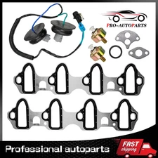 For Chevrolet GM 5.3L Knock Sensor With Harness Intake Manifold Gasket Kit Set