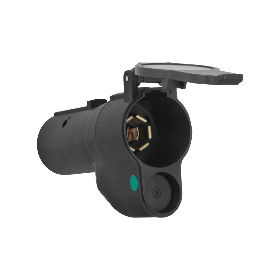 Reese 20142, One Black Plastic 7-Way Flat Pin To 7-Flat Pin Adapter W/Led Lamp - Image 3 of 4