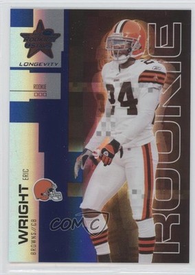 2007 Leaf Rookies & Stars Longevity Rookie Sapphire 44/99 Eric Wright #142 0b5