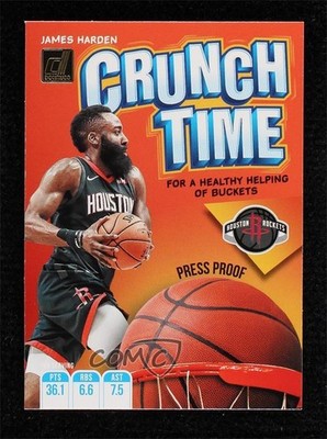 2019-20 Panini Donruss Crunch Time Press Proof James Harden #6 qc6