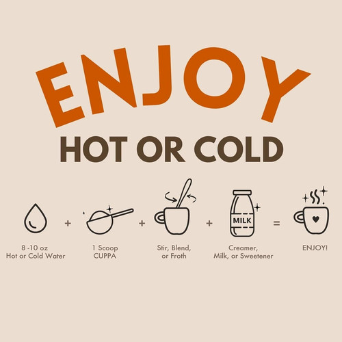 Cuppa Healthy Mushroom Insant Coffee with Lion's Mane & 4 4 Ounce (Pack of 1)