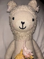 Lola the Llama Cuddle + Kind Knitted Stuffed Animal Peru handmade Limited