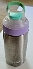 Contigo Girl’s Insulated Water Bottle Autospout BPA Free Purple Green 10oz