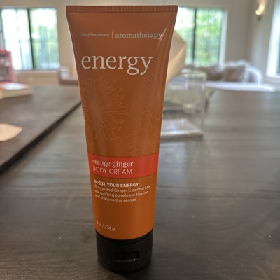 Bath & Body Works Aromatherapy Energy Orange Ginger Body Cream 8 oz *Fast 2 Ship