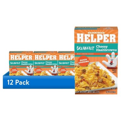 (12 pack) Hamburger Helper Cheesy Hashbrown with Real Cheese, 5.5 oz Box