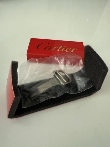 Originale Cartier Swiss Made chiusura deployante acciaio inox 18 mm - Foto 2 di 7
