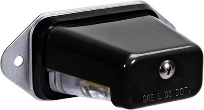 TRUE MODS Black LED License Plate Light for Boat Trailer Surface Mount, 